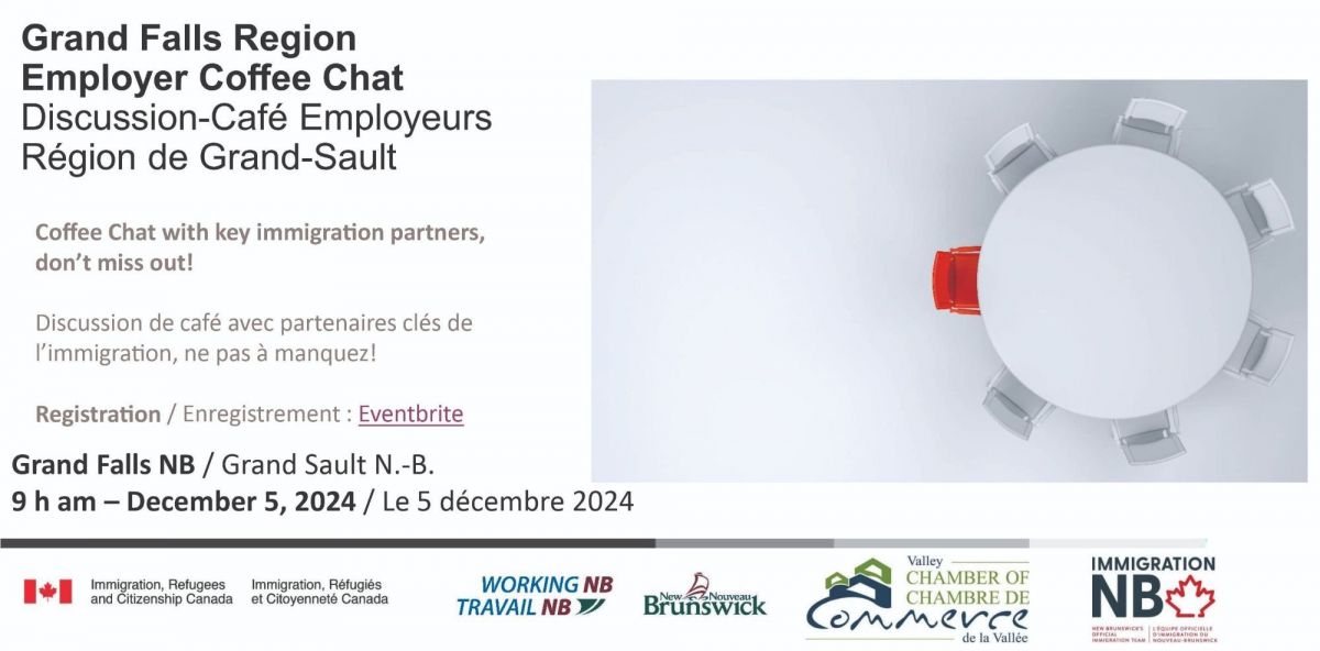 Infolettre - Discussion-Café Employeurs Région de Grand-Sault